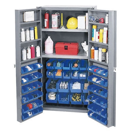Global Industrial Bin Cabinet, 38 in W, 72 in H, 24 D 662148BL